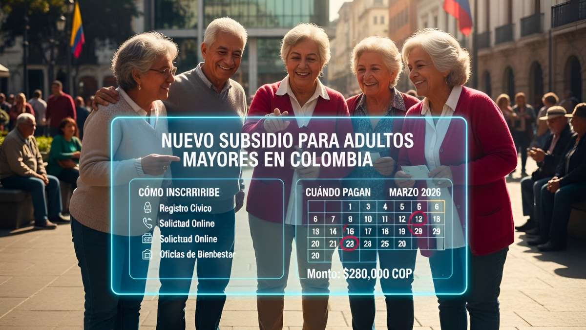 Nuevo Subsidio Adultos Mayores Colombia Cómo Registrarse y Cuándo Cobrar