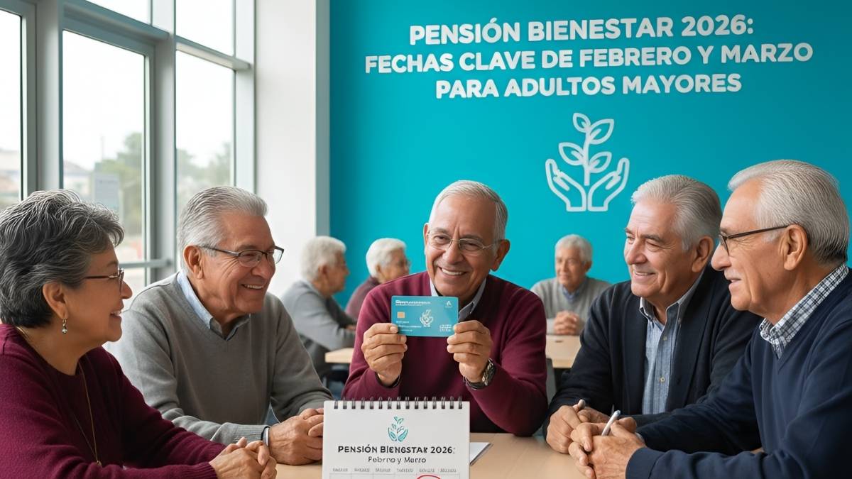 Pensión Bienestar Adultos Mayores 2026 Fechas de Pago febrero y marzo